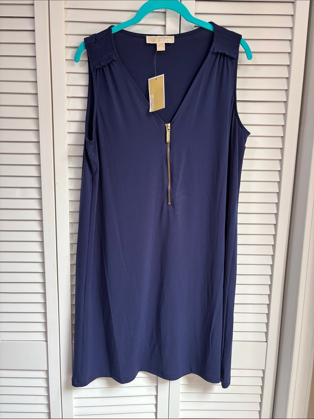 NWT Michael Kors Navy Sleeveless Dress